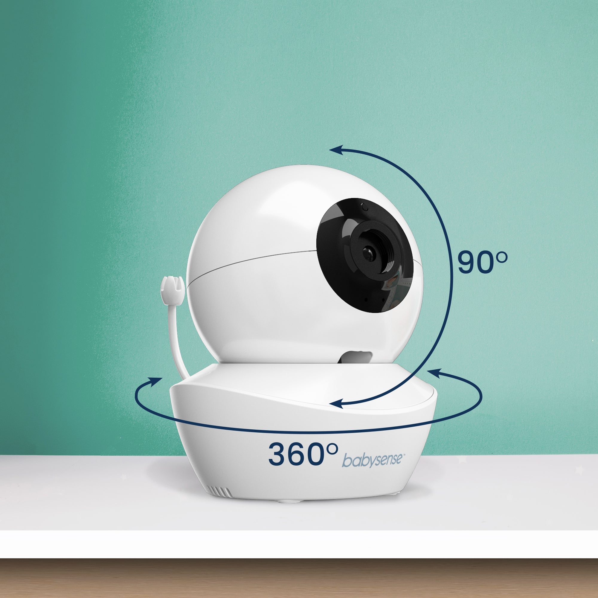 Babysense HD S2: Video Baby Monitor with 2 Cameras, Non wifi, Split Screen & Night Light Machine