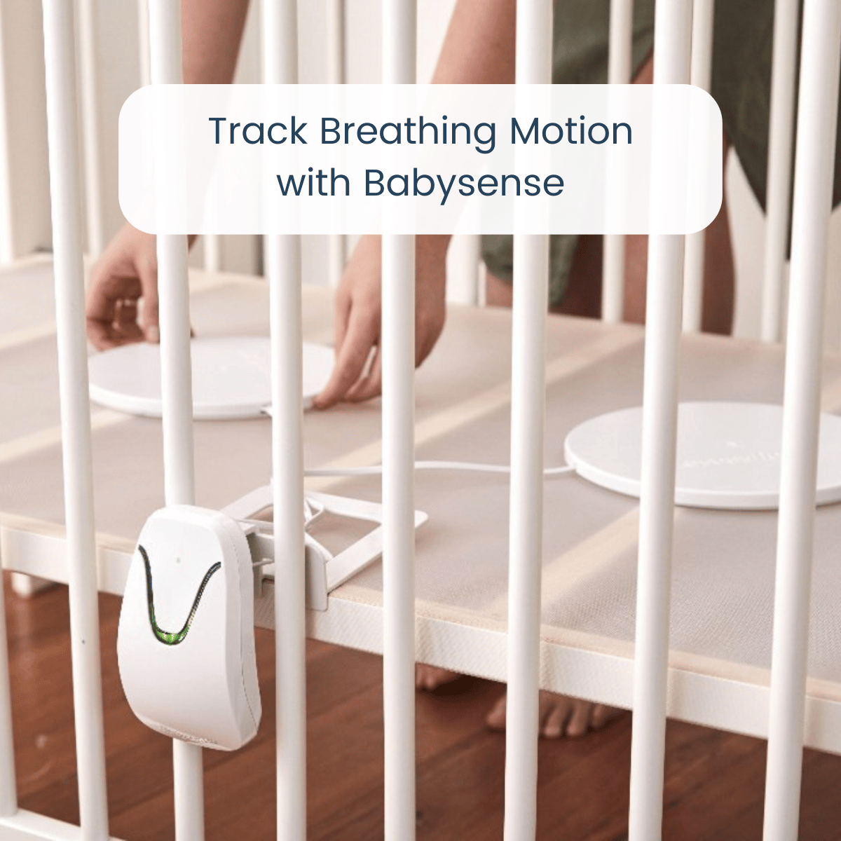 Babysense 7: Moniteur de Respiration, Alerte en Temps Réel en cas d'Absence de Respiration et d'Irregularités, Certifié Médical, Surveillance Complète pour un Sommeil Sûr