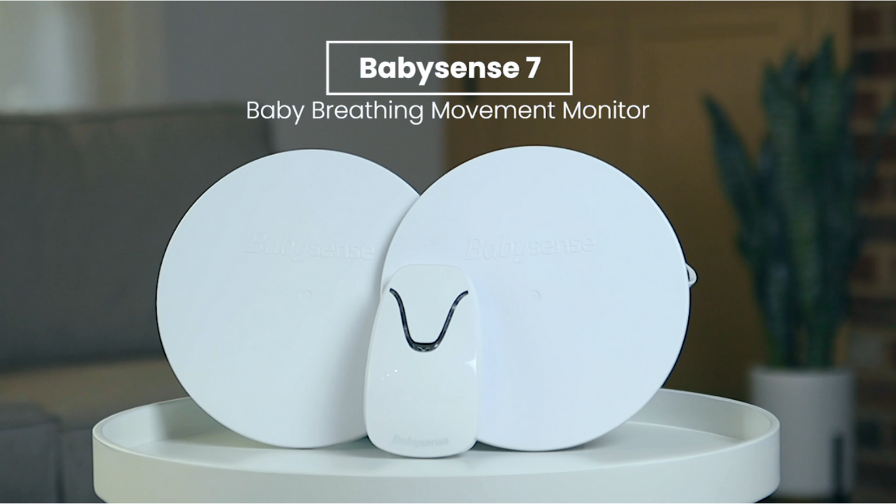 Babysense Pack 2-en-1 : Vidéophone bébé 2 caméras écran partagé + Moniteur respiratoire avec alertes en temps réel