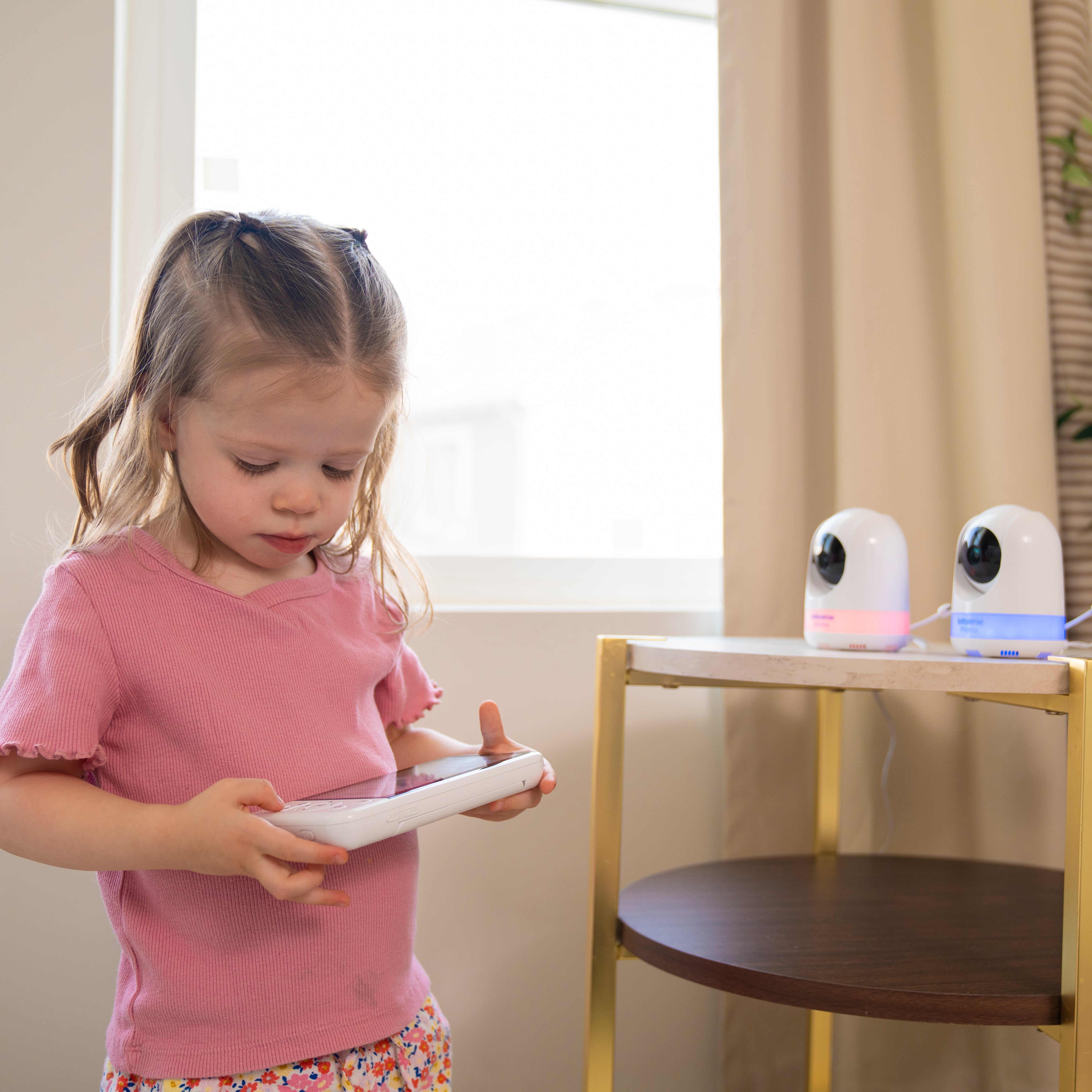 Babysense Prisma : Moniteur Vidéo Bébé avec 1 Caméra, Sans WiFi, Écran Divisé, Veilleuse & Machine à Sons