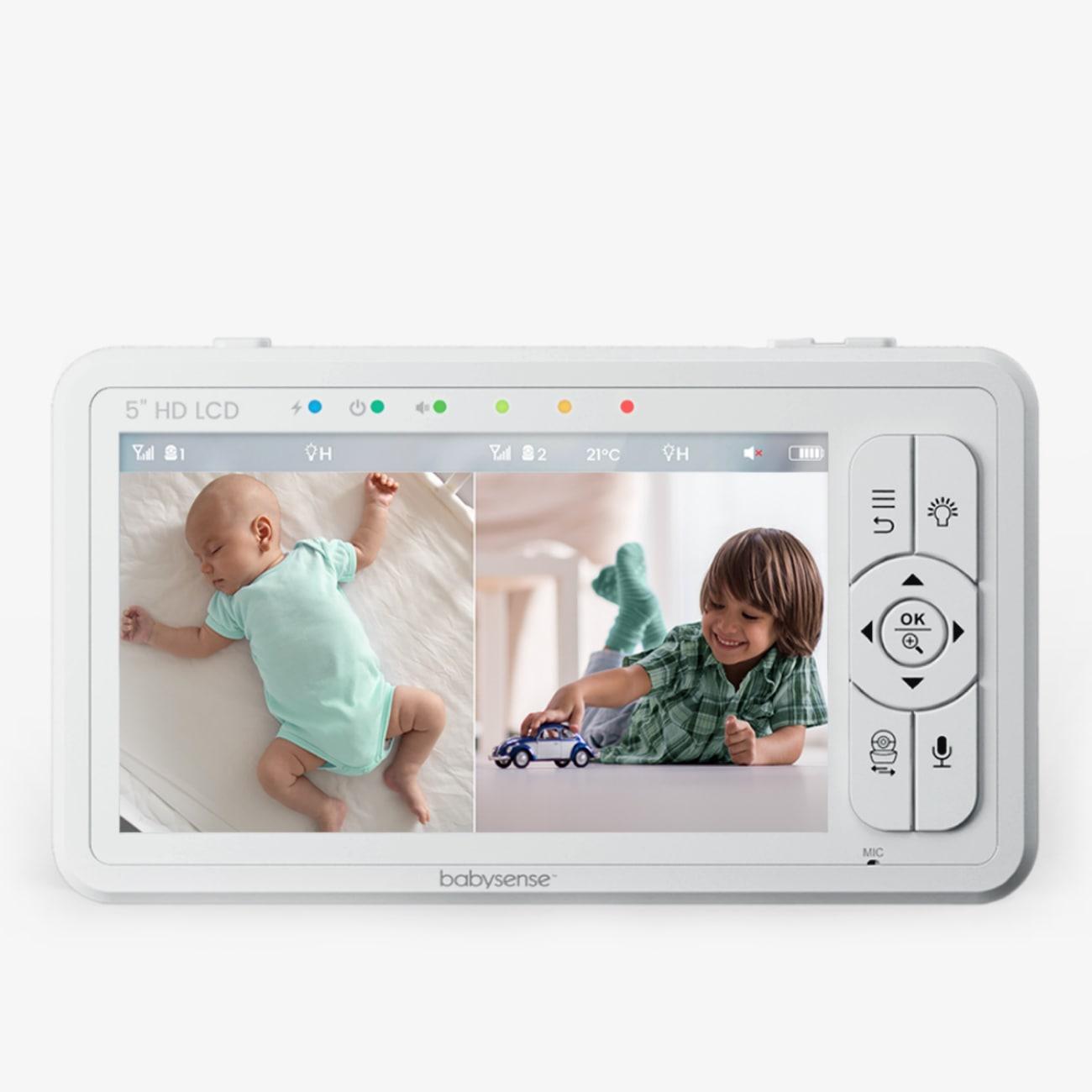Unité parents pour moniteur vidéo bébé à écran partagé 5" HD S2