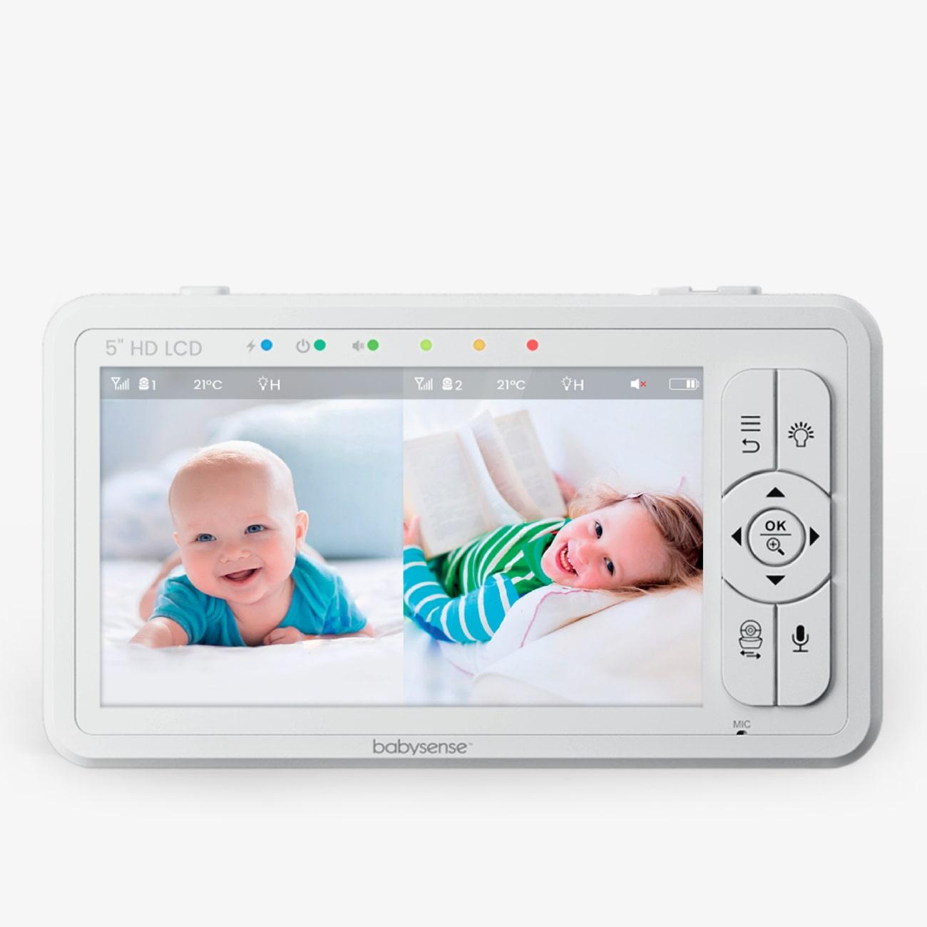 Unité parents pour moniteur vidéo bébé à écran partagé 5" HD S2