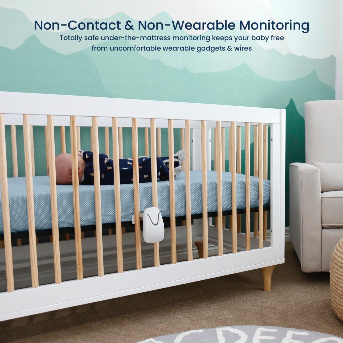 Babysense 7: Moniteur de Respiration, Alerte en Temps Réel en cas d'Absence de Respiration et d'Irregularités, Certifié Médical, Surveillance Complète pour un Sommeil Sûr