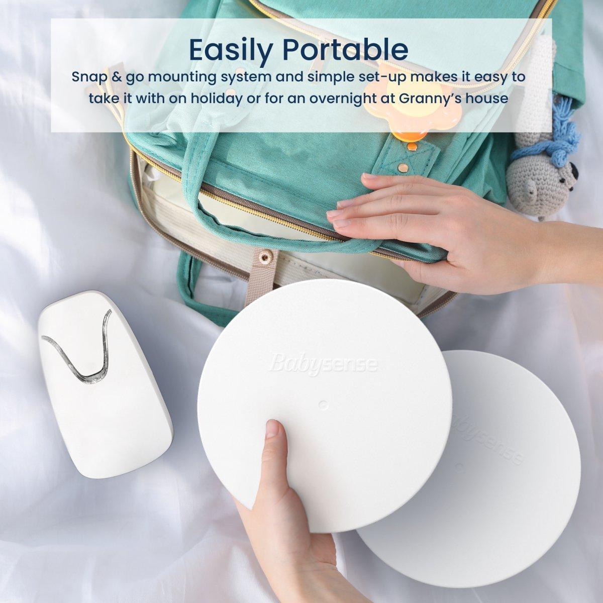 Babysense 7&V24R: Moniteur Vidéo pour Bébé Babysense avec Écran de 2,4" et Moniteur de Respiration Certifié Médical – Alertes en Temps Réel en Cas d'Absence de Respiration, Sans Contact, 2-en-1