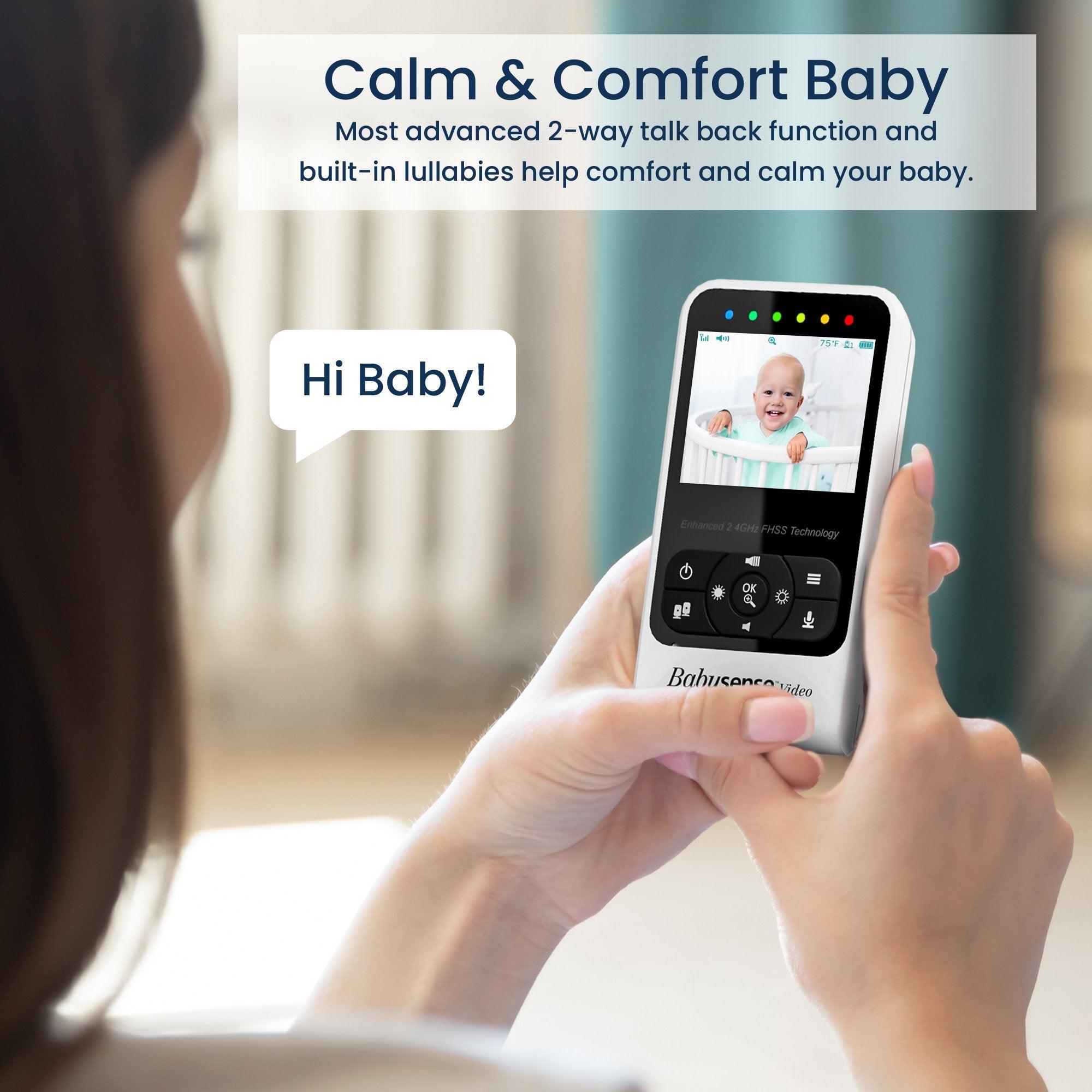 Babysense 7&V24R: Moniteur Vidéo pour Bébé Babysense avec Écran de 2,4" et Moniteur de Respiration Certifié Médical – Alertes en Temps Réel en Cas d'Absence de Respiration, Sans Contact, 2-en-1