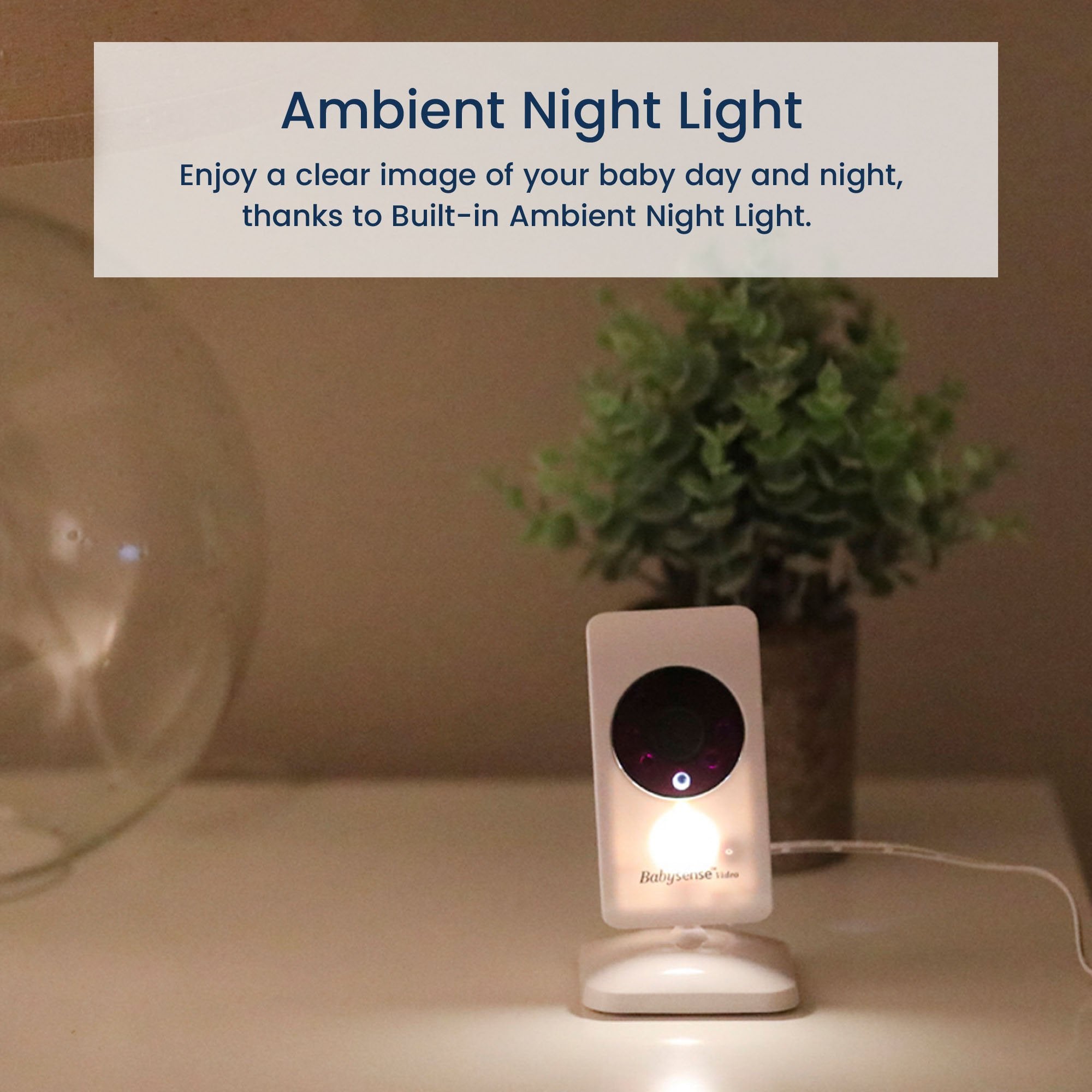 Compact Video Baby Monitor with 2 Cameras, V24R-2 - Babysense