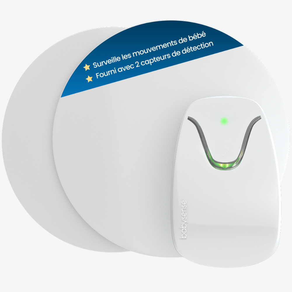 Babysense 7: Moniteur de Respiration, Alerte en Temps Réel en cas d'Absence de Respiration et d'Irregularités, Certifié Médical, Surveillance Complète pour un Sommeil Sûr